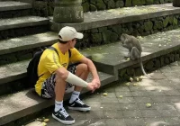 Marc Marquez Jalan-jalan ke Ubud Bali, Gayanya Bikin Pangling