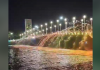 Malam Ini! Air Mancur Jembatan Pasar Lama Ditapung Tawar, Cek Jadwal Operasionalnya