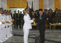 Pj Bupati Tala Lantik Puluhan Kepala Desa Hasil Pilkades Serentak