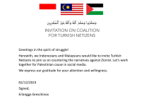 Gerakan Julid Fi Sabilillah Indonesia Resmi Bekerja Sama dengan Netizen Turkiye Guna Gayang Zionis Israel