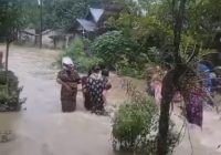 Banjir di Kampung Kutam Tabalong, Perbatasan Kalsel Kalteng