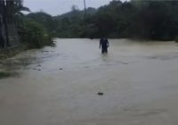 Banjir di Sebelimbingan Kotabaru Usai Hujan Deras