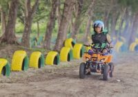 Wahana ATV di Pantai Gedambaan Kotabaru