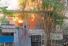 Rumah di Jalan Surung Palangka Raya Terbakar Saat Ditinggal Penghuni
