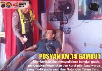 Ada Kursi Pijat di Pos Pelayanan Polres Banjar di Jalan A Yani km 14 Gambut