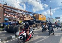 Truk Gandeng Tersangkut di Jembatan Pekapuran, Begini Kata Kasat Lantas Polresta Banjarmasin