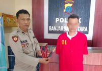 Kedapatan Minum Tuak dan Bawa Tiga Sajam, Warga Martapura ini Diamankan Polsek Banjarbaru Utara
