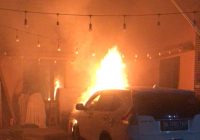 BREAKING NEWS: Mobil Terbakar di Jalan Mahat Kasan Banjarmasin