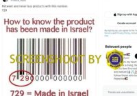 Cek Fakta Barcode 729 Cirikan Barang Asal Israel