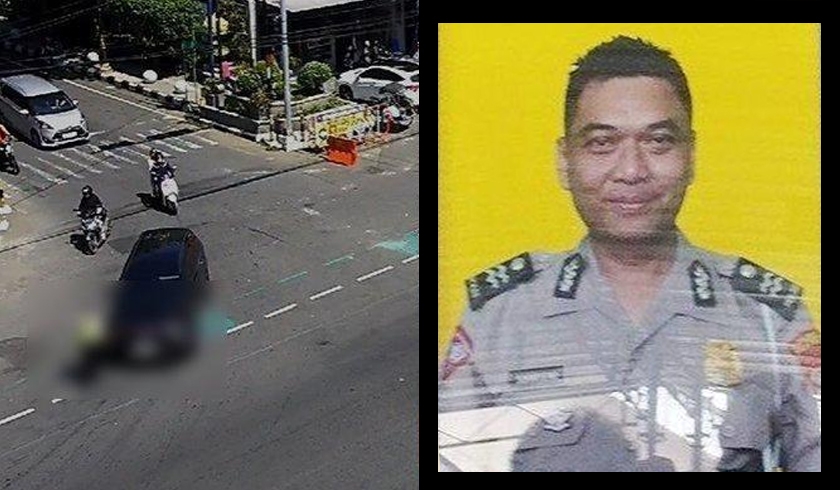 05012024_Polantas ditabrak pengemudi saat mengatur jalan. (wartabanjar.com - Ist. Tribrata)