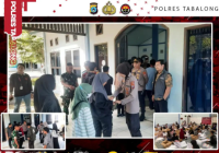 Hari Ke-6 Pelipatan Surat Suara, Polres Tabalong Jaga Ketat Gedung STIA