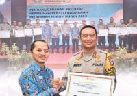 Ombudsman RI Anugerahi Polres Tanah Bumbu Penghargaan Pelayanan Publik Unggul