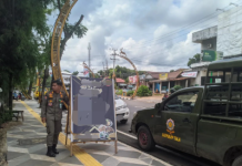 Trotoar Jalan Boejasin Jadi Tempat Papan Promosi dan Lapak BBM, Satpol PP Tegur Pemilik Usaha