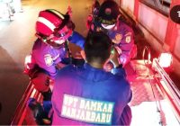 Pedagang di Jalan Karamunting Banjarbaru Disengat Tawon