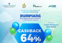 Masih Ada Kesempatan! Dapatkan Cashback Hingga 64% Kredit 'RUMPIANG' Bank Kalsel