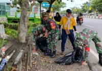 1,6 Ton Sampah Dibersihkan di Jalan A Yani