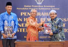Wabup Banjar Terima LHP dari BPK Perwakilan Provinsi Kalsel