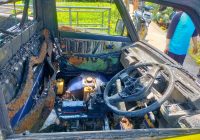 Mobil Angkot dan Sepeda Motor Terbakar di Desa Sungai Rangas Martapura