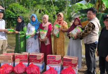 Sebanyak 205 Jiwa di Desa Karang Rejo Terdampak Banjir, BPBD Tanah Bumbu Berikan Bantuan