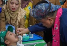 Imunisasi SUB Pin Polio Tahap Dua Capai 44,7 Persen