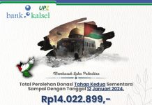 Update Donasi Tahap II Bank Kalsel untuk Palestina
