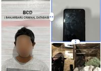Curi Hape dan Mesin Gerinda, Warga Banjarmasin Diamankan Polisi