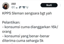 Viral Cuitan Anggota KPPS Sleman 'Sengsara'