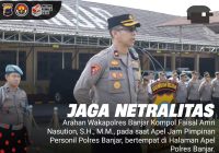 Pencoblosan 16 Hari Lagi, Wakapolres Banjar Ingatkan Netralitas