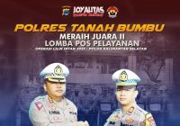 Satlantas Polres Tanah Bumbu Torehkan Prestasi, Juara 2 Lomba Pos Pelayanan Operasi Lilin Intan 2023