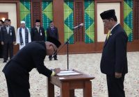 Gubernur Lantik 123 Pejabat Pemprov Kalsel, Minta Ciptakan Suasana Kerja Baik dan Nyaman