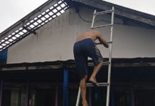 10 Rumah di Kuala Tambangan Takisung Diterjang Puting Beliung
