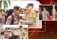 Personel Polres Tabalong Bertugas TPS Dibekali Ransel Kaporlap