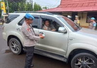 Mobil dan Motor Masuk Mapolres Tanah Laut Dirazia Satlantas, Ini Hasilnya