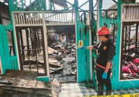 3 Rumah dan 1 Kontrakan 3 Pintu di Jalan Stadion Gang Merpati Murung Pudak Ludes Dilalap Api