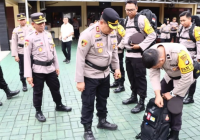 Kapolres HST Cek Kesiapan Personel yang Disebar ke TPS-TPS