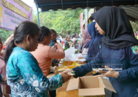 Tekan Inflasi, Disperindag Balangan Gelar Pasar Murah di Desa Mamigang