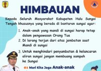 Bupati HST Minta Warga Bantaran Sungai Waspada