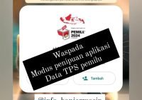 Waspada Modus Penipuan via Whatsapp Pesan TPS Pemilu