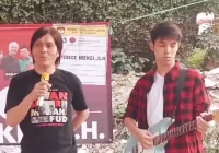 Peduli Tanah Air, Once Mekel Ajak Anak Nyoblos untuk Pertama Kali