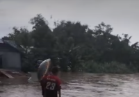 Sungai Meluap, Air Capai Dapur Rumah Warga Desa Miawa Tapin