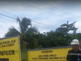 Jalan Alternatif Km 171 Satui Ditutup, R4 Hingga R2 Tak Bisa Lewat