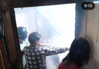 Kebakaran di Desa Paringin Kota Balangan