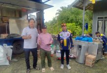 Dinas Sosial Tanah Bumbu Dirikan Dapur Umum Bantu Warga Desa Karang Bintang Terdampak Banjir