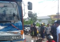 Truk vs R2 di Handil Bakti, Satu Korban Luka Parah