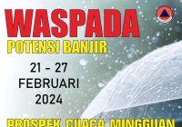 Peringatan Dini Waspada Banjir di Kalsel Hingga 27 Februari