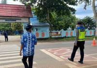 Warga Sungai Riam Dapatkan Traficome dari Polres Tanah Laut