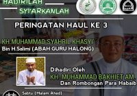Jadwal Haul ke-3 Guru Halong di Balangan