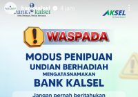 Lagi, 3 Akun Palsu Bank Kalsel Lancarkan Modus Penipuan
