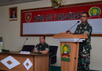 Awali Tugas di Banjarmasin, Dandim Ingatkan Personel Hati-hati Jelang Pilkada