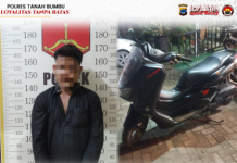 Maling Motor NMAX Depan Hotel Chandra Asri Batulicin Diringkus Setelah Sebulan TO